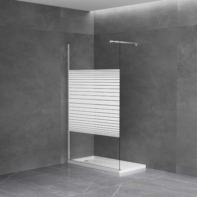6mm 8mm Tempered Glass Nano Coated Walk in Shower Wall Screen
