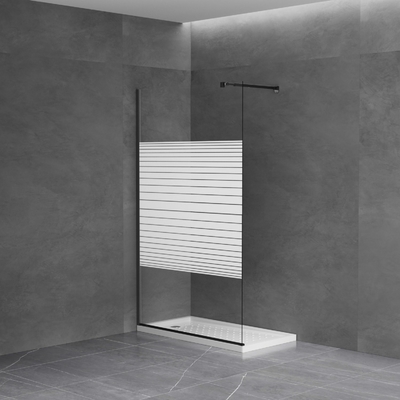 6mm 8mm Tempered Glass Nano Coated Walk in Shower Wall Screen