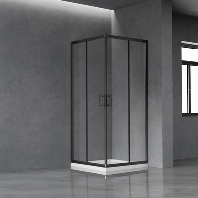 Blue Matt Tempered Glass Shower Enclosure with Hinges and Nano Coating on Both Sides