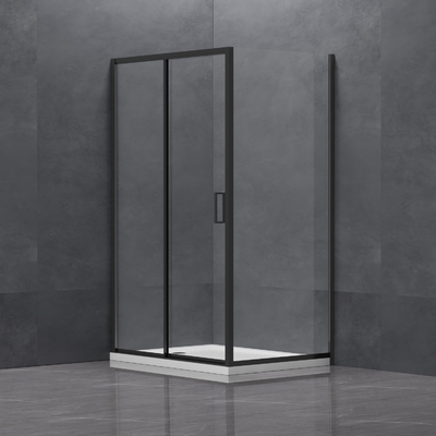 Blue Matt Tempered Glass Shower Enclosure with Hinges and Nano Coating on Both Sides
