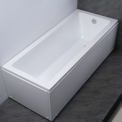 Full Payment Straight Acrylic Bathtubs with Panels and Total Flexible Legs Structurer