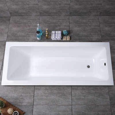 Full Payment Straight Acrylic Bathtubs with Panels and Total Flexible Legs Structurer