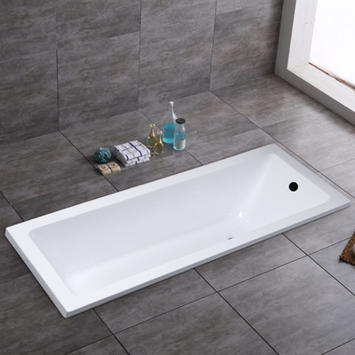 Full Payment Straight Acrylic Bathtubs with Panels and Total Flexible Legs Structurer
