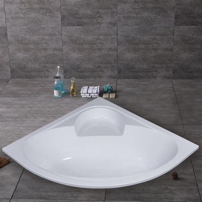 Simple Built in Corner Acrylic Bathtubs with Flexible Front Panel and Hand Control