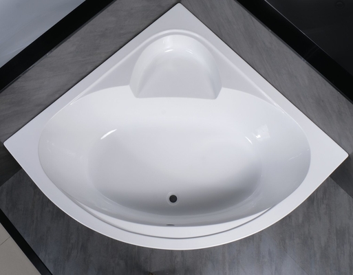 Simple Built in Corner Acrylic Bathtubs with Flexible Front Panel and Hand Control