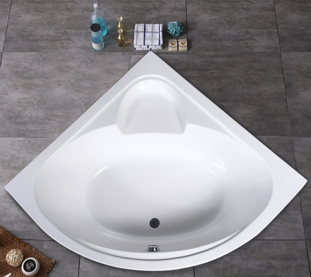 Simple Built in Corner Acrylic Bathtubs with Flexible Front Panel and Hand Control