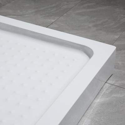 Four Side Acrylic Shower Tray with Big Iron Frame Legs Bath Tray