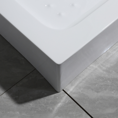 Four Side Acrylic Shower Tray with Big Iron Frame Legs Bath Tray