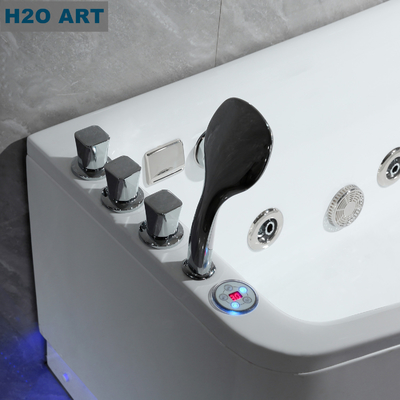 European Indoor Acrylic Massage Bathtubs Freestanding Whirlpools for Relaxing Massage