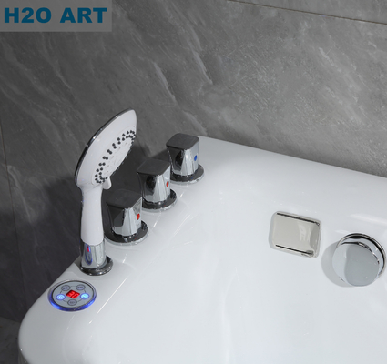 European Indoor Acrylic Massage Bathtubs Freestanding Whirlpools for Relaxing Massage