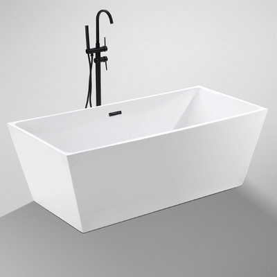Rectangular PMMA Acrylic Freestanding Bathtub Loading Quantities 80units or 180units
