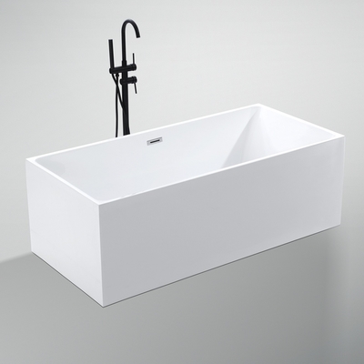 Straight Vertical PMMA Acrylic Freestanding Bathtub with in 1700X750/1700X800X580mm