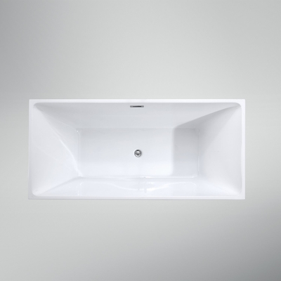 Straight Vertical PMMA Acrylic Freestanding Bathtub with in 1700X750/1700X800X580mm