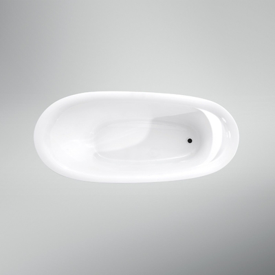 Customized Function Freestanding Luxury Oval Acrylic Bathtub with Optional Whirlpool