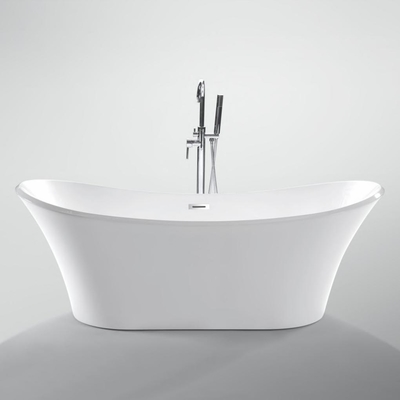 Thick Rim Border Ellipse Acrylic Freestanding Bathtubs for Fast Sales in Nigeria Market