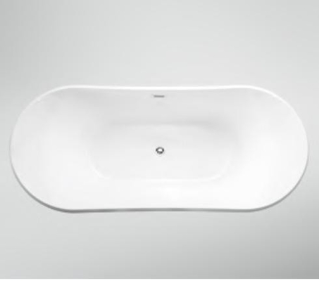 Thick Rim Border Ellipse Acrylic Freestanding Bathtubs for Fast Sales in Nigeria Market