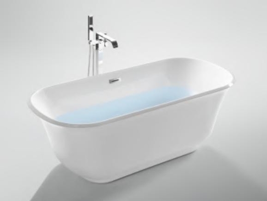 Structure Freestanding Tub Flexible Hot Tub Acrylic Bathtub with Outer Frame and Legs