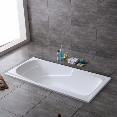 1700mm Simple Acrylic Bathtub with 2PCS Handles Shipping Cost Estimated Delivery Time