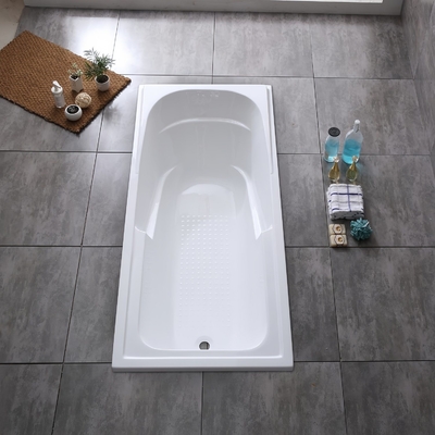 1700mm Simple Acrylic Bathtub with 2PCS Handles Shipping Cost Estimated Delivery Time