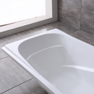 1700mm Simple Acrylic Bathtub with 2PCS Handles Shipping Cost Estimated Delivery Time