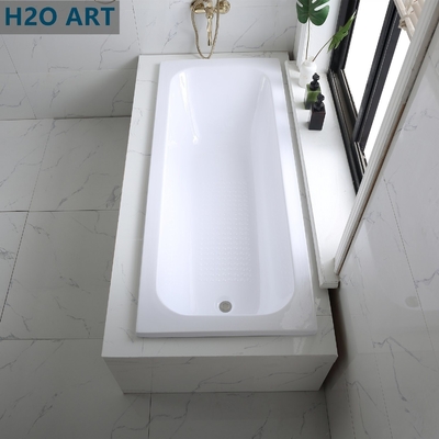Whirlpool/Massage Bathtubs Simple Drop in Handle Acrylic Bathtub for South Africa Built