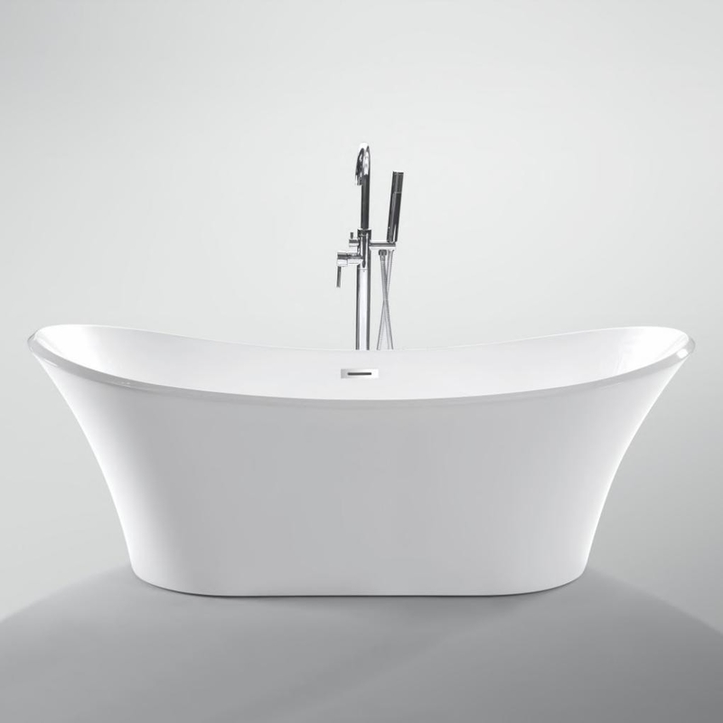Thick Rim Border Ellipse Acrylic Freestanding Bathtubs for Fast Sales in Nigeria Market